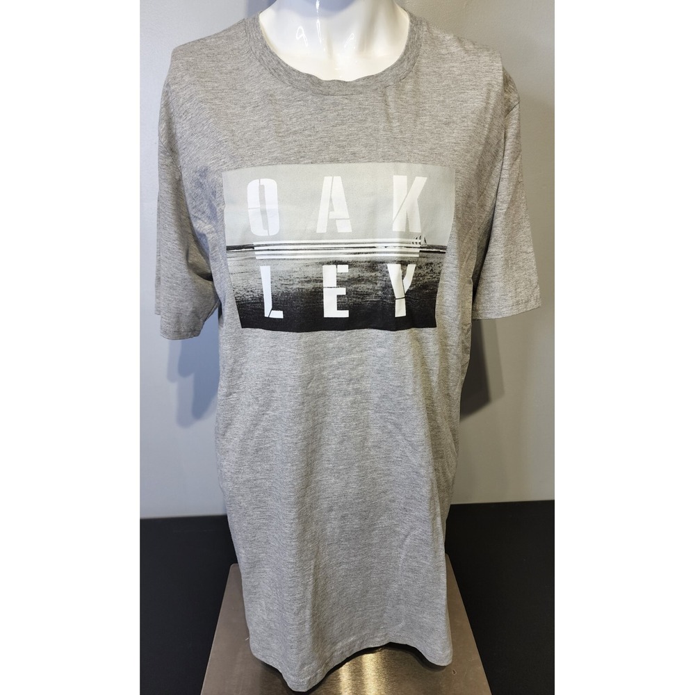 Oakley Mens Size XL Short Sleeve T-Shirt Heather Grey Regular Fit NWT